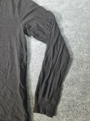 George Long Sleeve Tee T Shirt Mens Sz S (34-36) Black 100% Cotton Crew Neck