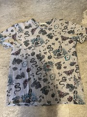 Etro gray mermaid lucky charms cotton T uni
