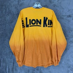 Disney The Lion King Broadway Spirit Jersey Yellow Orange Ombre Small Oversized
