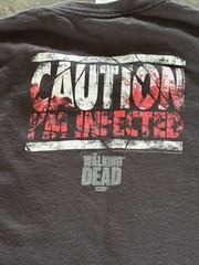 Walking Dead Long Sleeve Graphic Tshirt Men’s Small “infected” AMC