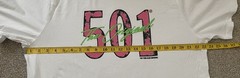 Levi’s 501 The Original Shirt Large White Short Sleeve Relaxed Script