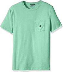 Men’s Pocket T-Shirt Casual Crew Neck Short Sleeve Solid Tee True to Size Fit