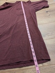 Ariat Rebar Men’s Size Large Tall Maroon Pocket Tee Work Shirt