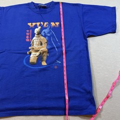 Pandak Qin Warriors T-Shirt XXL Blue Xi’an China Terracotta Army Graphic Tee