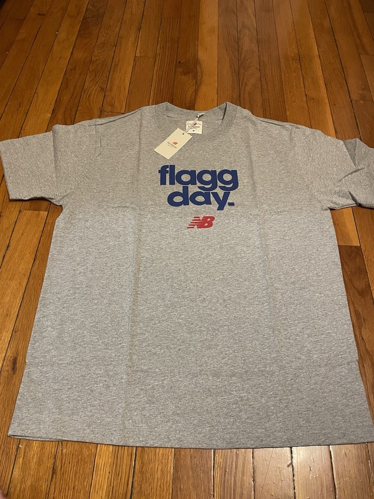 New Balance Made in USA “Flagg Day” T-Shirt Grey Men’s Medium – New With Tags