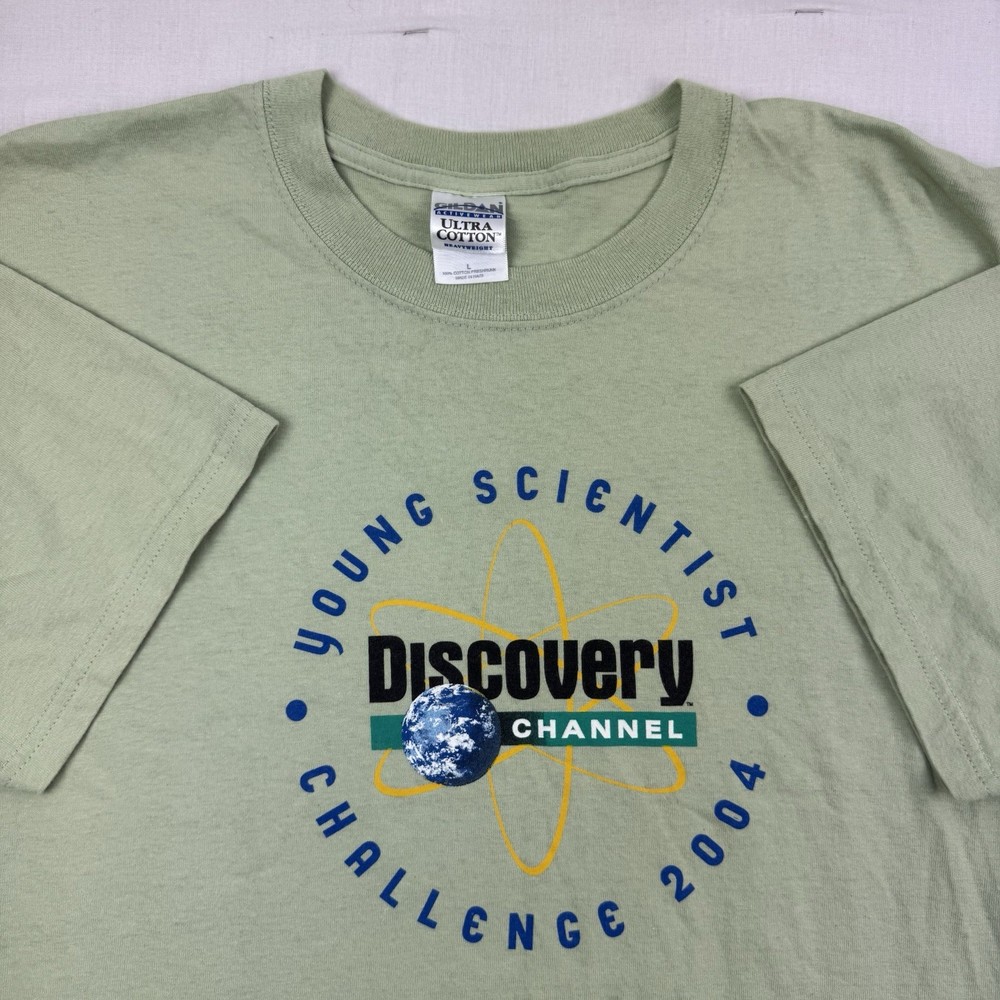 Vintage Discovery Channel Young Scientist Challenge T Shirt Adult Large 2004 Y2K
