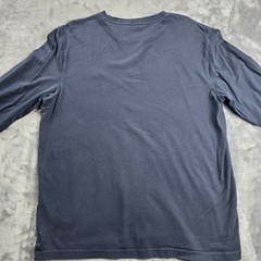 FatFace Long Sleeve T-Shirt Mens L Navy Blue Organic Cotton Embroidered Logo