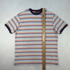 Jantzen Mens XL Ringer T-Shirt Multicolor Striped Cotton Short Sleeve Retro Tee