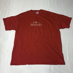 Yazbek Belize Stitched Red T Shirt Men’s 2XL XXL 100% Cotton