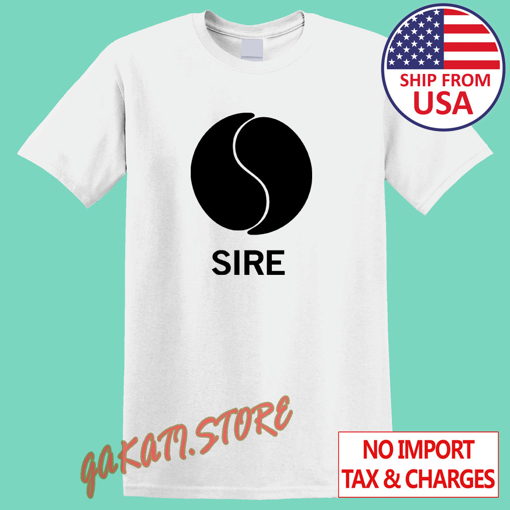 Sire Records Men’s White Size S-5XL