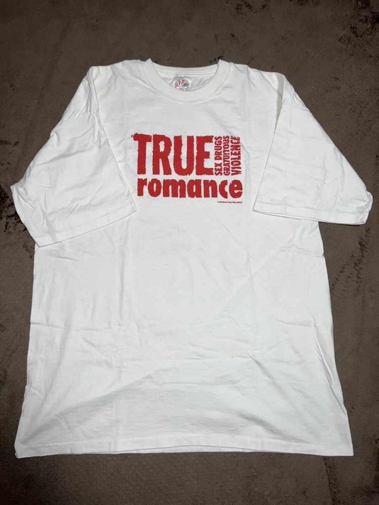 90S Vintage True Romance Movie T Shirt Vhs Box Set Art Quentin Tarantino