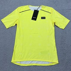 Gore Wear Mens Contest Daily Tee Washed Neon Yellow Breathable Dry Gore-Tex GTX