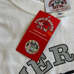 Vintage Men’s Powerhouse Gym T-Shirt Size XL Brand New Lift Lifting White