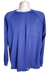 ARIAT Rebar Men’s Blue T-Shirt Size Large Long Sleeve