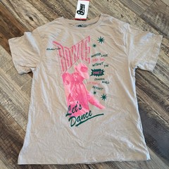 David Bowie Graphic Print T-Shirt Women’s Size X-Small NWT