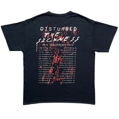 Disturbed Band T Shirt Mens Large Black The Sickness 25th Anniversary Tour 2025