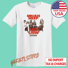 Uriah Heep Easy Livin Gypsy Men’s White Size S-5XL