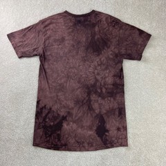 The Mountain Yorkie Dog Graphic Tee Mens Medium Brown Tie Dye Short Sleeve Shirt