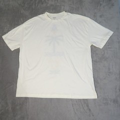 ASOS Design Mens XXXL Cream Oversized California Palm Tree Embroidered T-Shirt