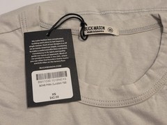 NWT Buck Mason Bone Pima Classic Tee Men’s XS Made in USA Crew Neck T-Shirt