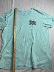 Crown & Ivy Mint Green Mens L Dog Golden Retriever Cotton Coastal Nature T-Shirt