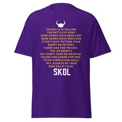 Valhalla is Calling Vikings Minnesota Football Poem Unisex T-Shirt S,M,L,XL,2X