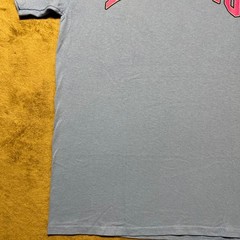 Keith Haring Graphic T Shirt Mens L Blue Pink Three Eyed Face Pop Art Tee