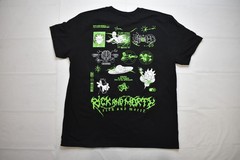 Rick And Morty Mens Funny Cartoon Black Shirt New Large