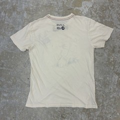 Vintage RVCA ANP Kevin Arcell Mens S Ivory Red Stitch Artist Network Program