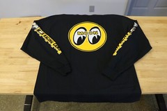 Men’s Mooneyes Moon Equipped Black Long Sleeve T-Shirt Racing Cams TM112BK