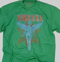 Unisex Adult Music t shirt -NIR-VANA -Heather Gray – music Tees –