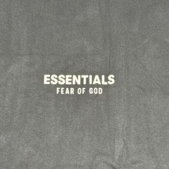 Fear of God Essentials T-Shirt Black Boxy Logo Graphic Tee Mens