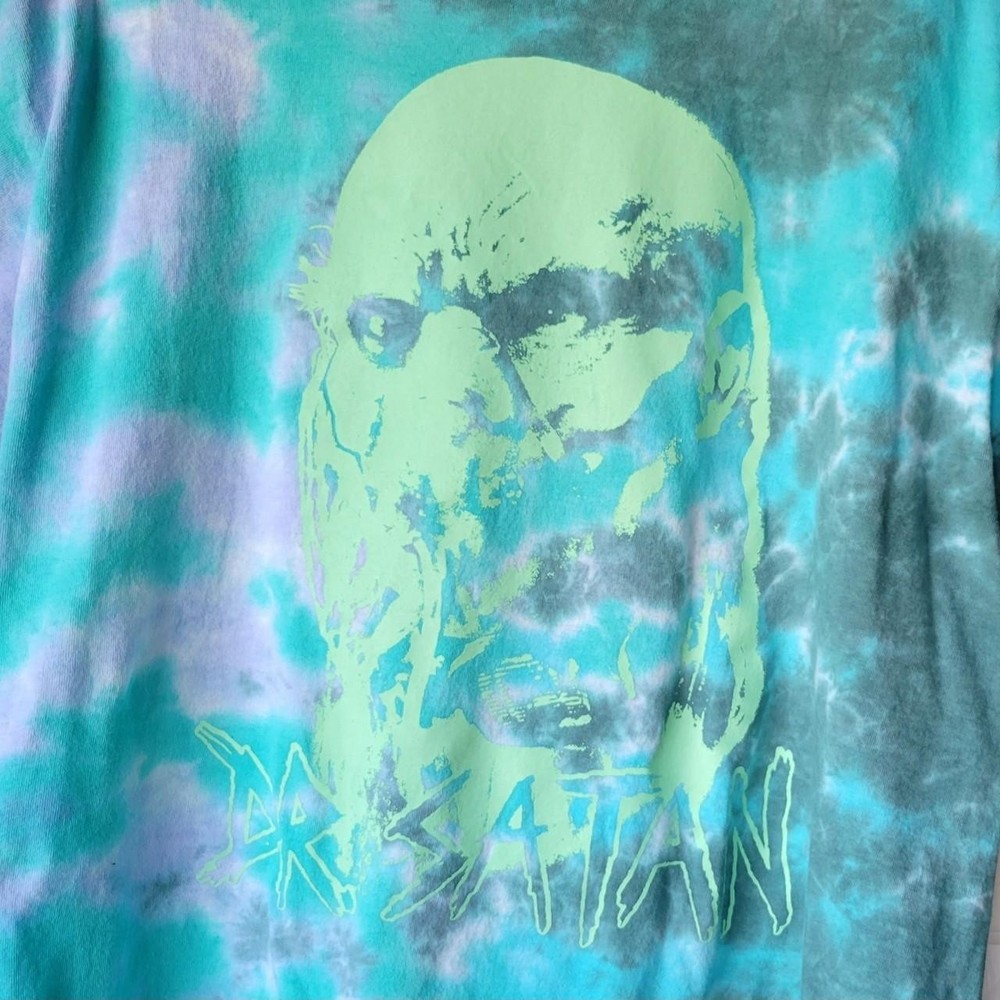 Dr. Satan XL T-Shirt Tie-dye House Of 1000 Corpses, Horror Gore blue purple boot