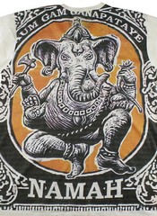 WORK Ganesha T-Shirt Men V-Neck Ganesh Yoga Hippie Bohemian Vintage Casual WK103