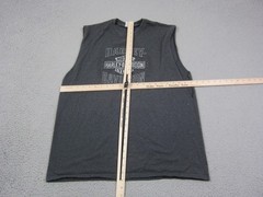 Vintage Harley Davidson Shirt Mens Extra Large XL Gray Big Barn Tank Top 80s