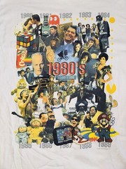 Vintage Decade Rap 80s History XL Mario 1980-1989 Pop Culture Jordan T Shirt