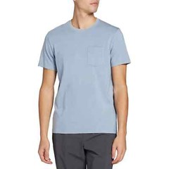 VRST Men’s Essential Acid Wash Pocket Tee, Muted Denim, Sz- S
