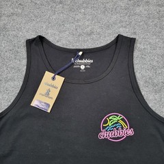 Chubbies Shirt Mens Small Black Neon Dream Tank Top Tropical Beach Graphic Tee