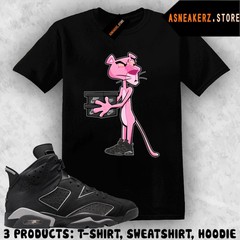 Tee Shirt Matching AJ 6 Cap and Gown 2026 To Match Sneaker Pink Panther T-Shirt