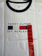 NWT Men’s Tommy Hilfiger Classic Logo Short Sleeve T-Shirt White size M