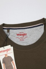 Wrangler Men’s Brown 2XL Pocket Tee Cotton Crew Neck Medium Weight