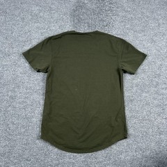 BYLT Shirt Mens Large Green Drop-Cut Crewneck Stretch Tee Tagless Casual