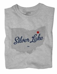 Silver Lake Ohio OH T-Shirt MAP