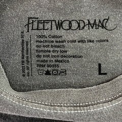 Fleetwood Mac Mens Large Carbon Gray Penguin Graphic T-Shirt NWT