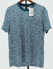 Original Penguin Men’s Medium All-Over Ditsy Floral Printed Crew Neck Pocket Tee