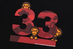 A BATHING APE Men’s A BATHING APE 33RD ANNIV. BABY MILO TEE 2M20110006 /r