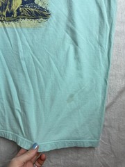 Crown & Ivy Mint Green Mens L Dog Golden Retriever Cotton Coastal Nature T-Shirt
