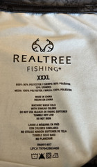REALTREE Men’s 3XL Fishing Long Sleeve Crew Neck T-Shirt Charcoal
