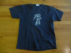 genuine vintage Macross Valkyrie VF-1S Takatoku Toys Japan t-shirt size L