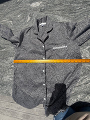 1990s Grunge Vintage Polka Dot Long Sleeve Shirt, Unisex Medium